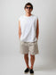 WAX | SLEEVELESS TEE - White
