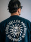 GOOD HELLER | SUN LOGO 9.5oz L/S T-SHIRT - Navy