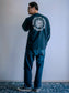GOOD HELLER | SUN LOGO 9.5oz L/S T-SHIRT - Navy