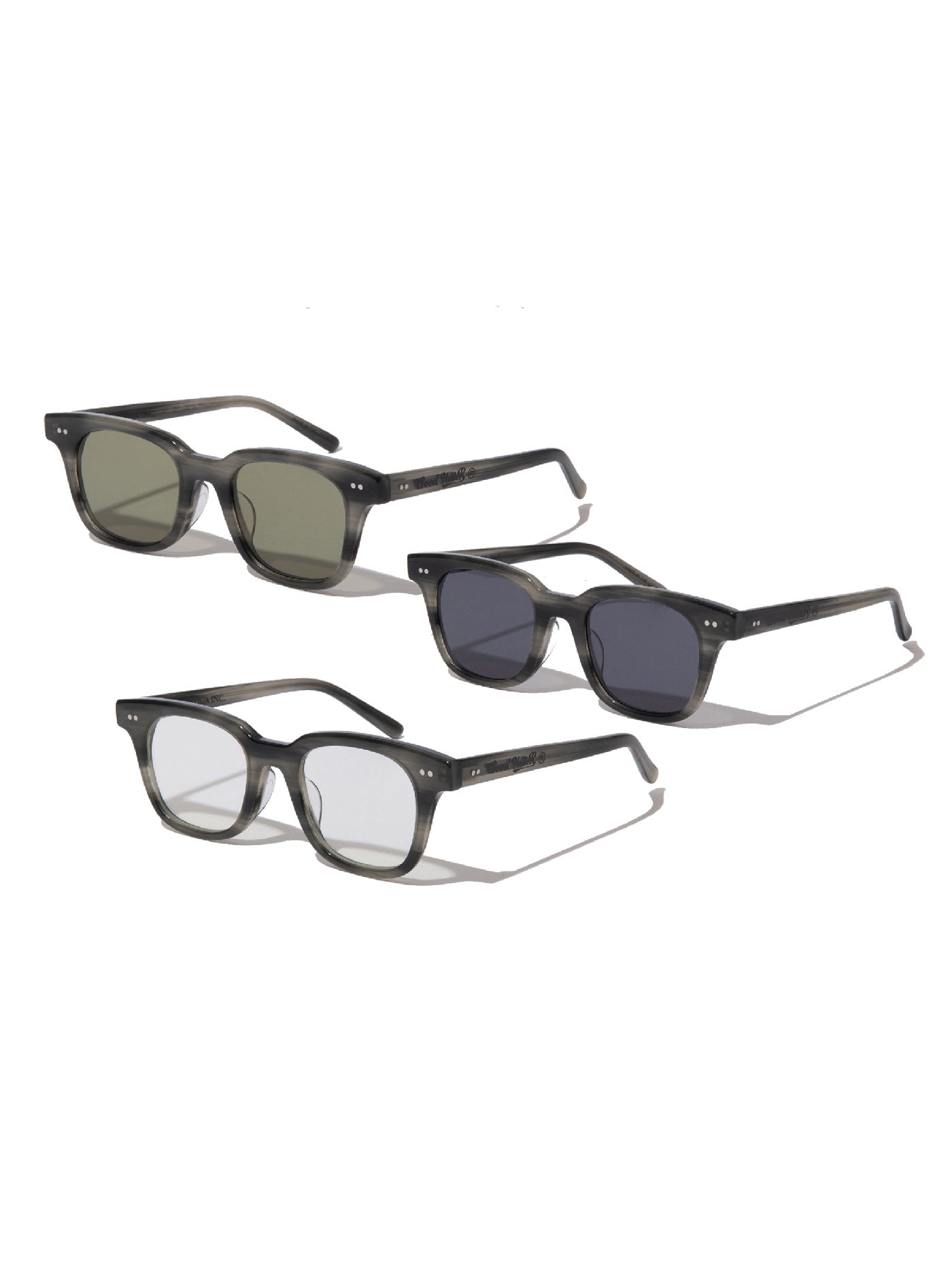 GOOD HELLER | BLK DEMI WELLINGTON GLASSES