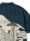 GOOD HELLER | "一富士二鷹三茄子" ORIENTAL PANEL PATTERN RAYON S/S SHIRT