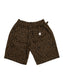 FLUTTER | The Holiday -Comfy fit- Cotton Twill Leopard Easy Short Pants - Brown
