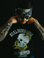 GOOD HELLER | SKULL&SNAKE AMERICAN LOGO T-SHIRT - Black