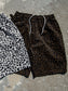 FLUTTER | The Holiday -Comfy fit- Cotton Twill Leopard Easy Short Pants - Brown