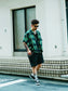 GOOD HELLER | SNAKE BORDER PATTERN SHIRT