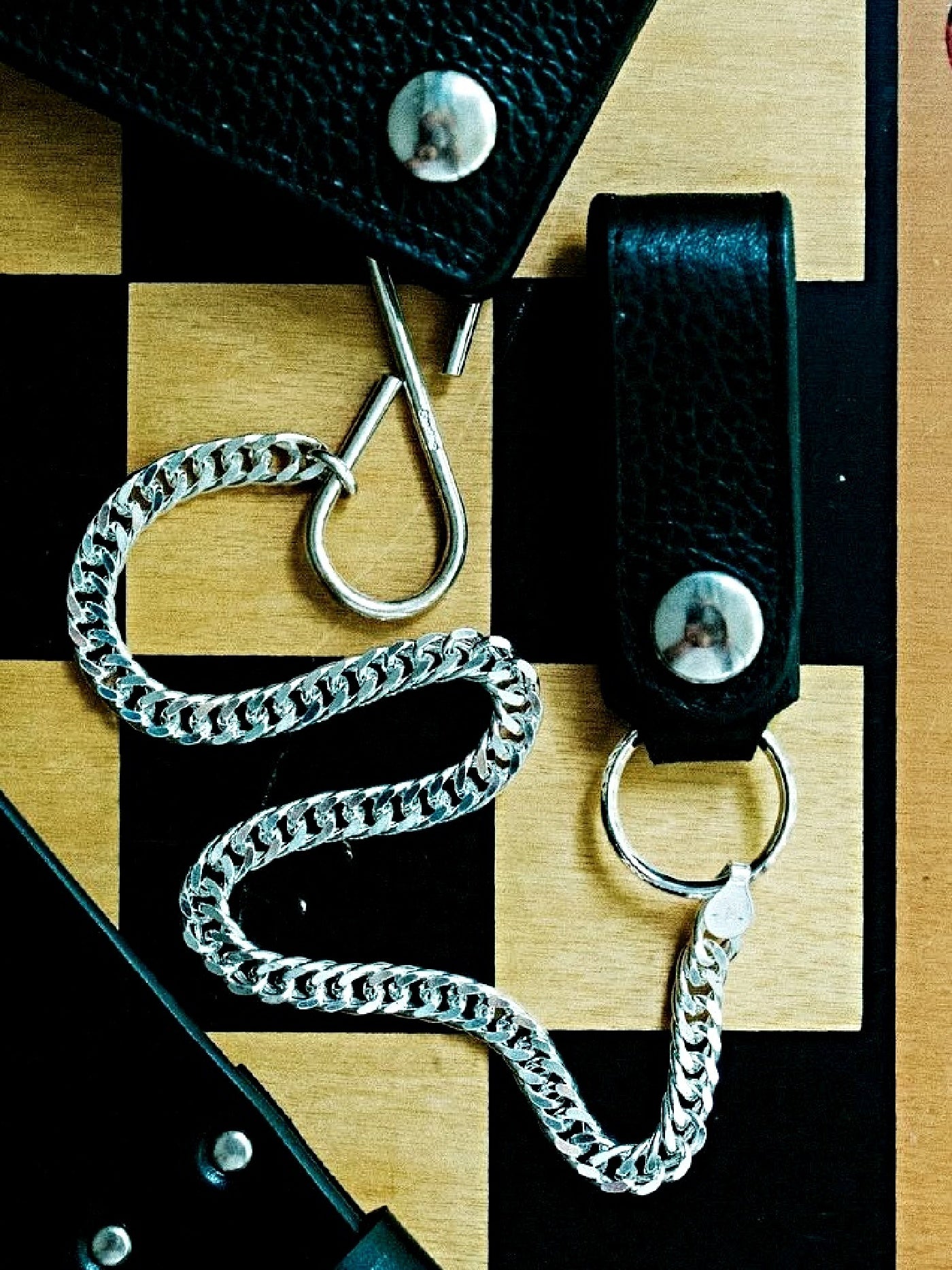 GOOD HELLER | SILVER FLAT TYPE WALLET CHAIN