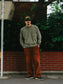 GOOD HELLER | LEATHER WAPPEN USED WASH L/S T-SHIRT - Olive