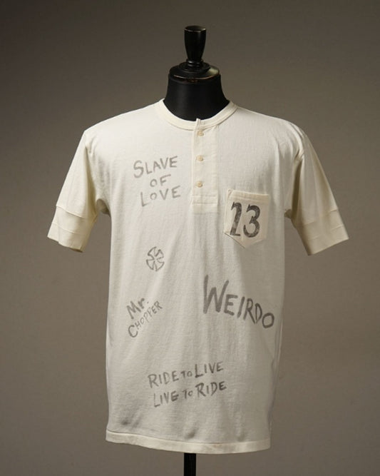 WEIRDO | SLAVES - S/S HENRY T-SHIRTS - White