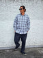 WAX | Brushed Check Shirts - Sax/Gray
