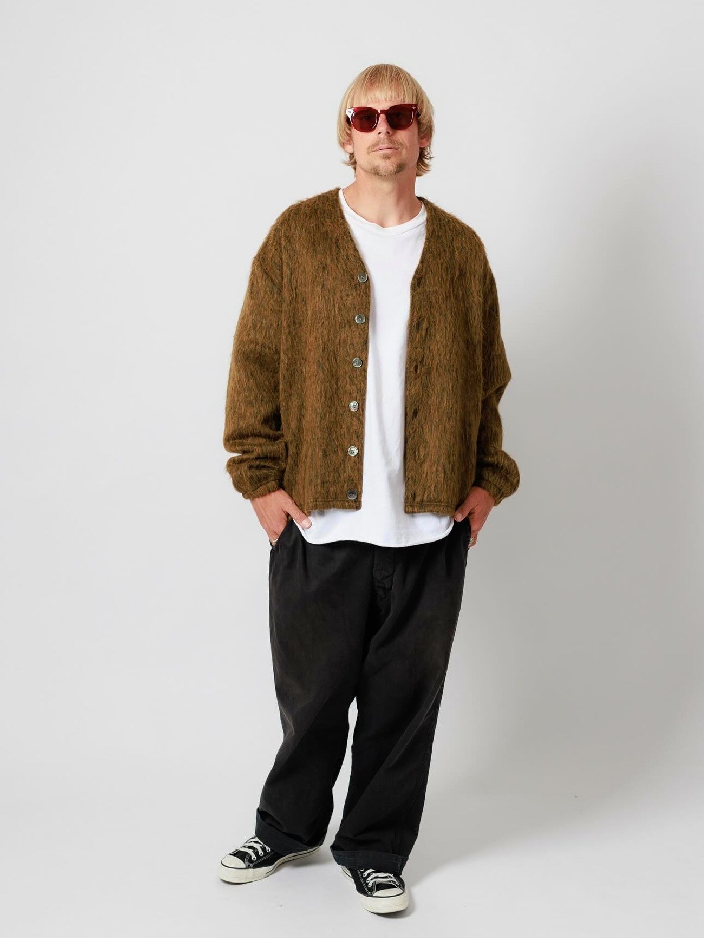 【10.12 (Sun) Release】WAX | Fur Cardigan - Yellow