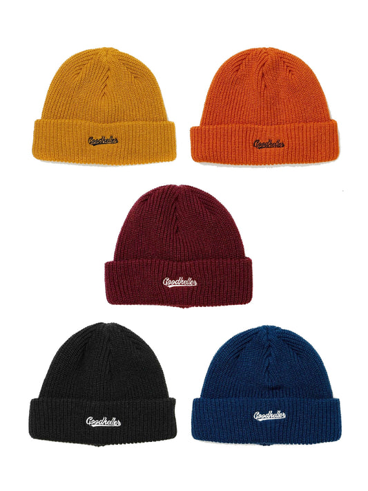 GOOD HELLER | LOGO EMBROIDERY ACRYLIC KNIT CAP