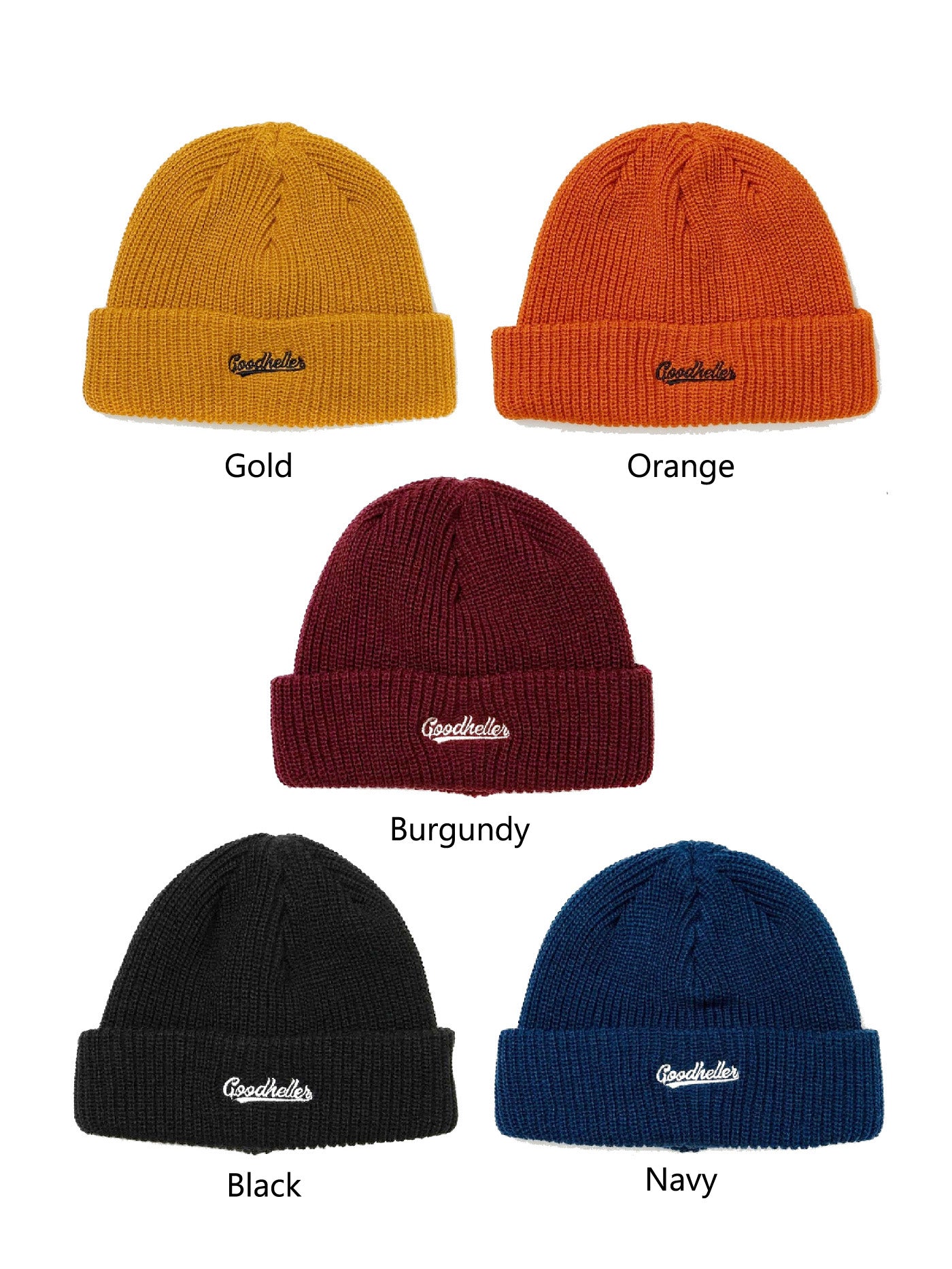 GOOD HELLER | LOGO EMBROIDERY ACRYLIC KNIT CAP