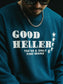 GOOD HELLER | LOGO THERMAL L/S T-SHIRT - Navy