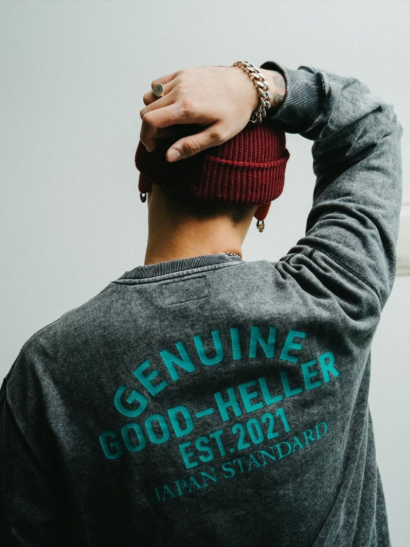 GOOD HELLER | LOGO EMBROIDERY ACRYLIC KNIT CAP