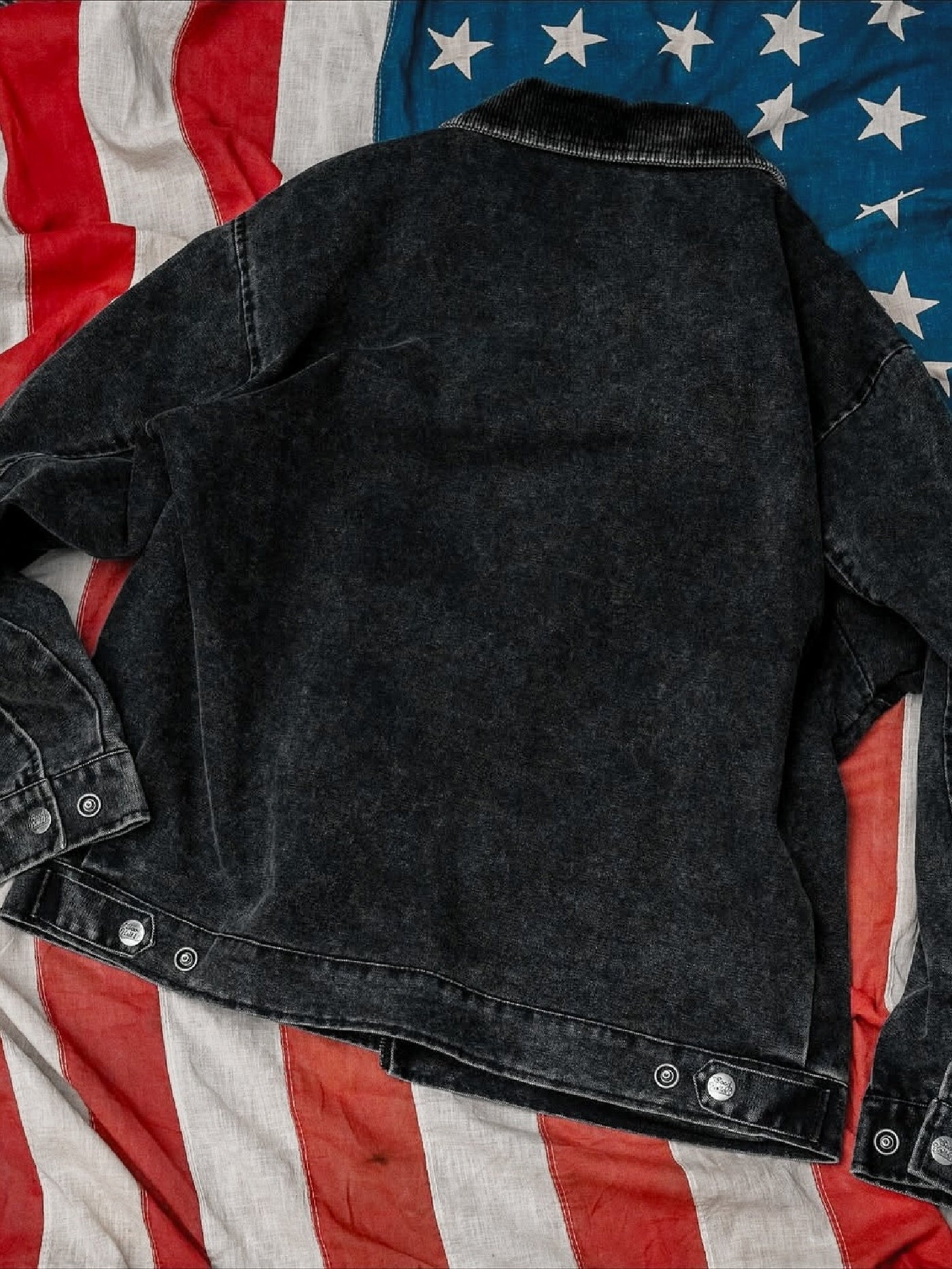 【10.25 (Sat) 12:00 Release】GOOD HELLER | HEAVY CANVAS DETROIT TYPE JACKET - Faded Black