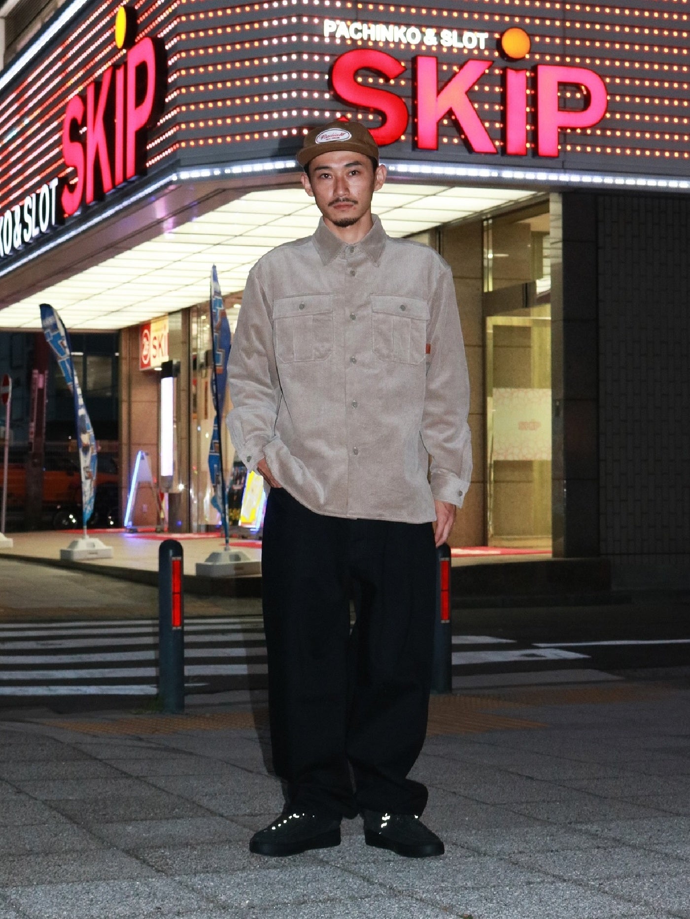 【11.1 (Sat) 12:00 Release】RADIALL | Bricks - REGULAR COLLARED UTILITY SHIRT L/S - Taupe