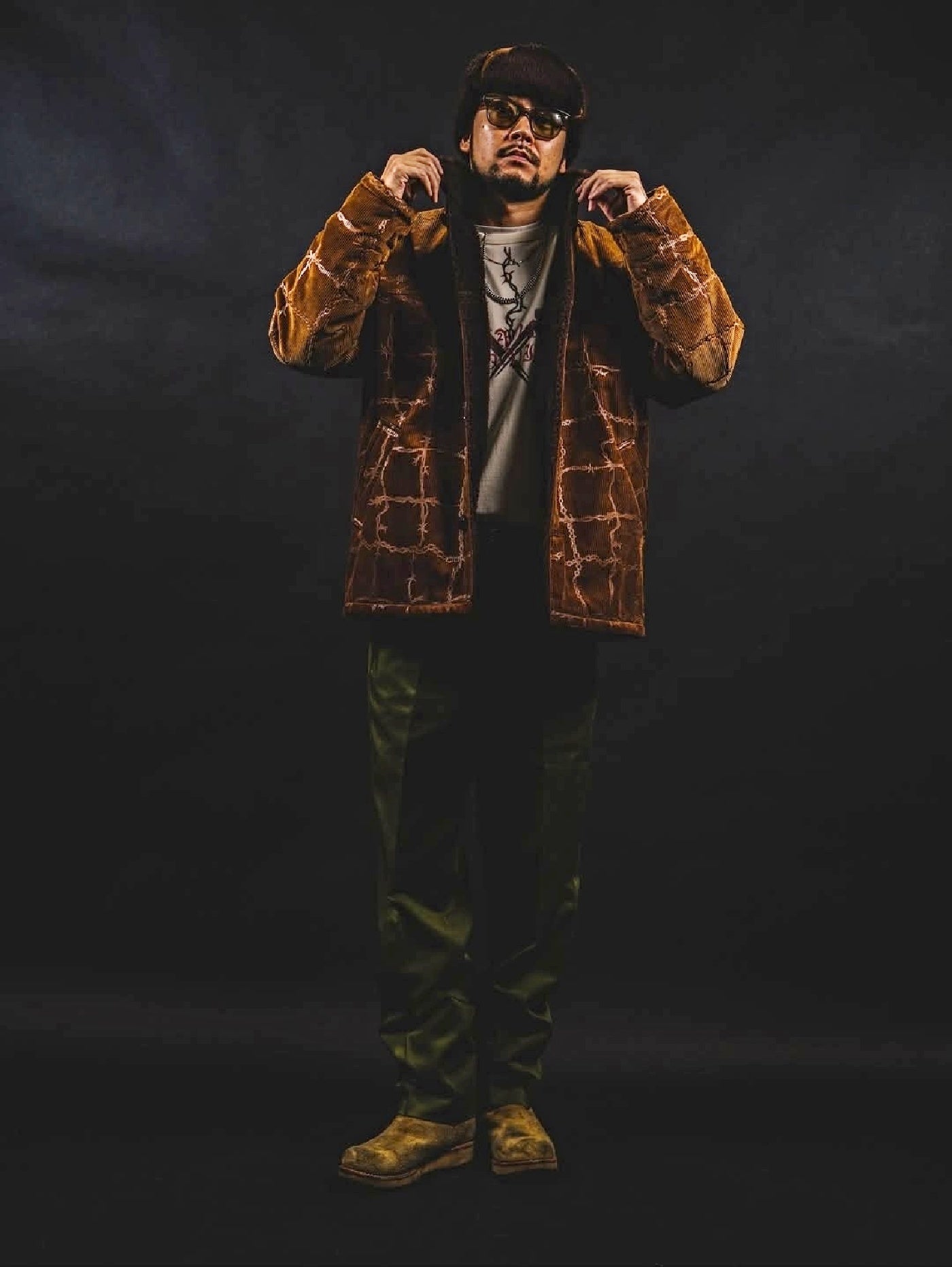 GANGSTERVILLE | BARBED WIRE - RANCH COAT / GSV5302 - Brown