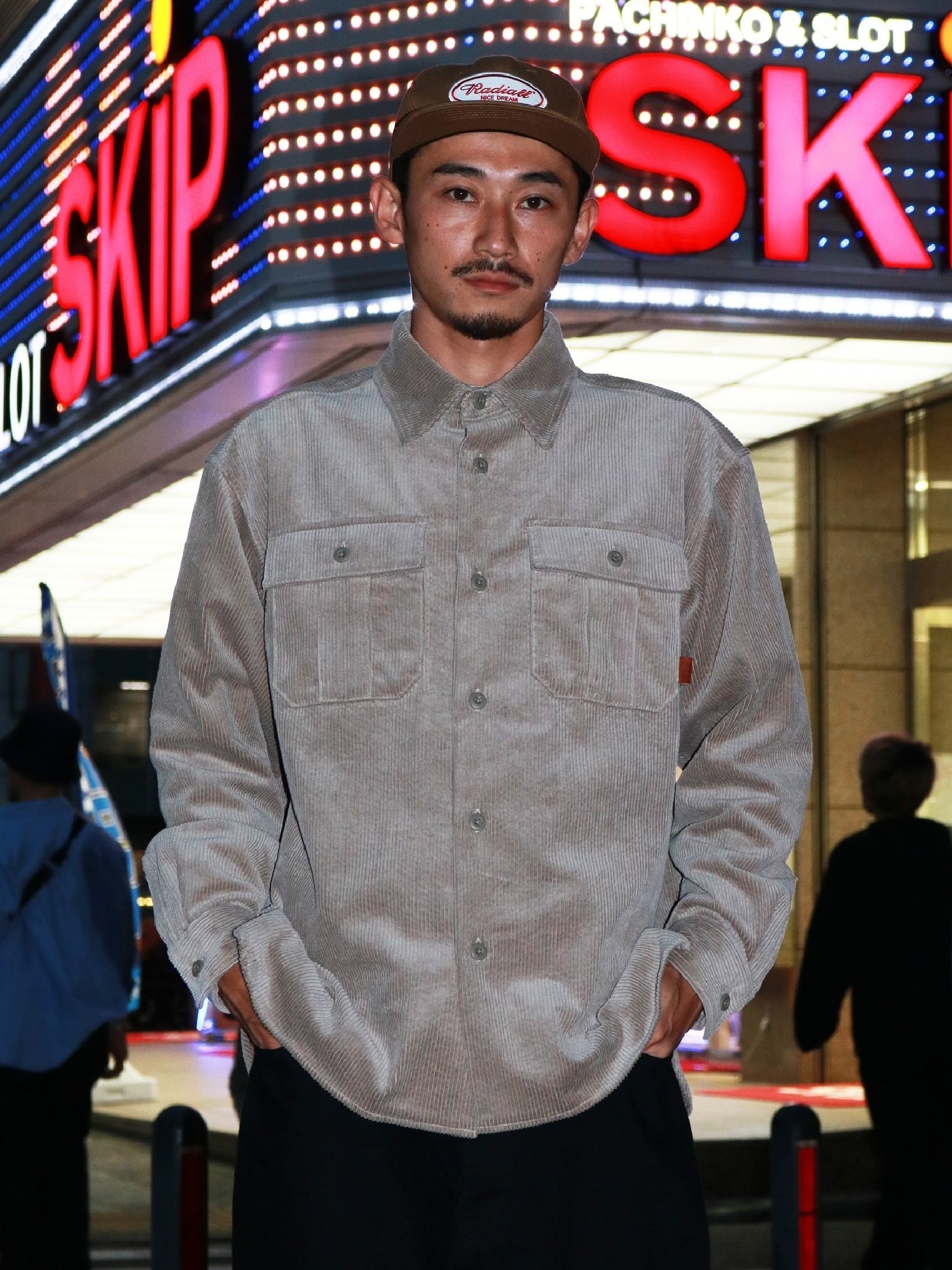 【11.1 (Sat) 12:00 Release】RADIALL | Bricks - REGULAR COLLARED UTILITY SHIRT L/S - Taupe