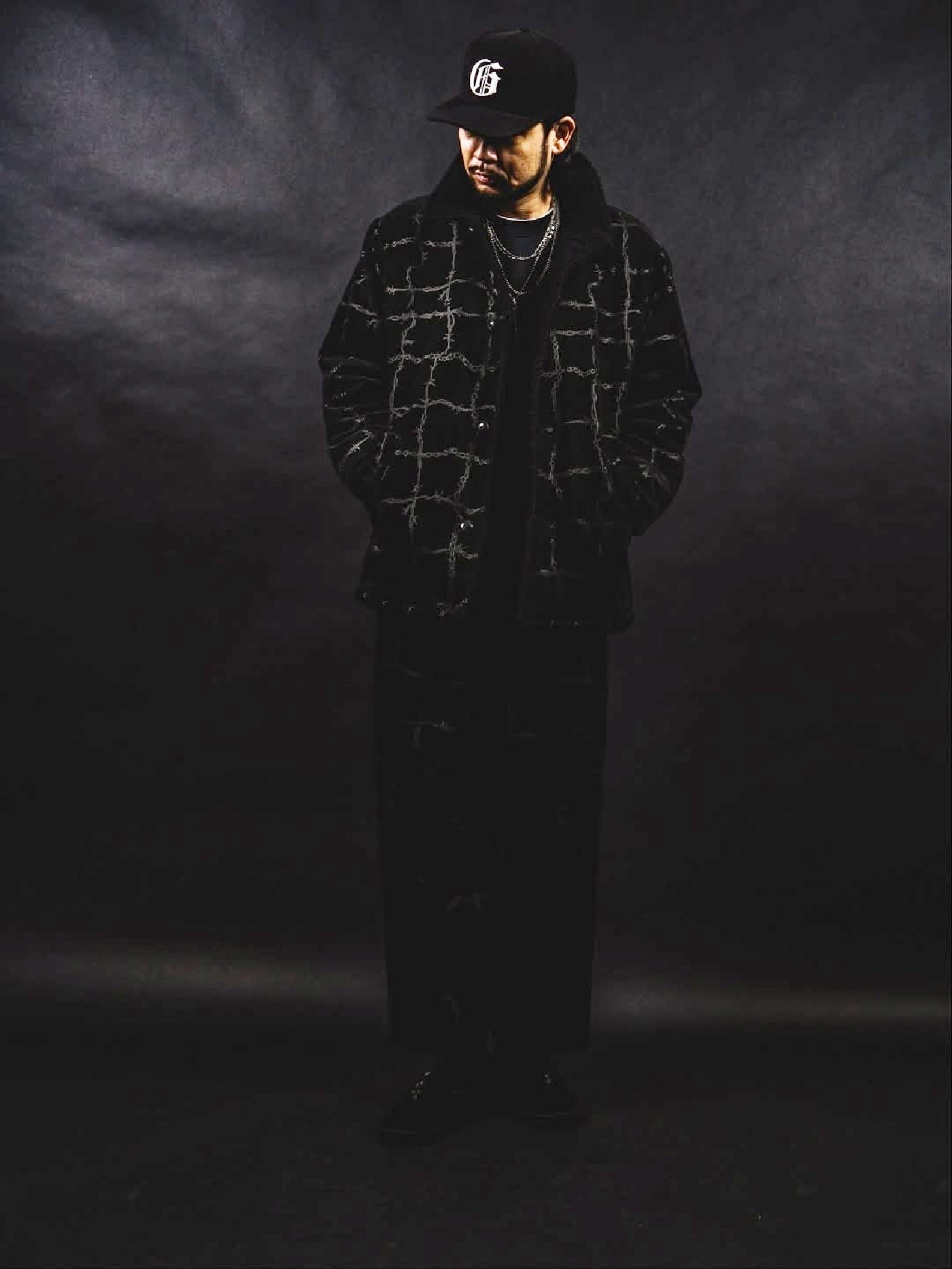 GANGSTERVILLE | BARBED WIRE - RANCH COAT / GSV5302 - Black