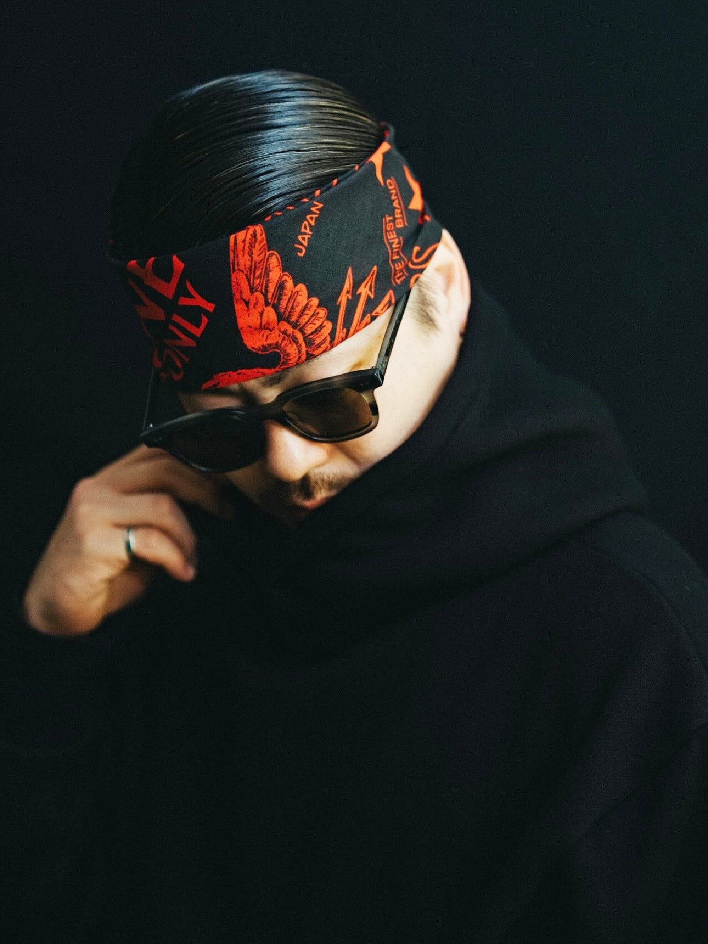 GOOD HELLER | BLK DEMI WELLINGTON GLASSES