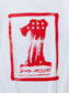 GOOD HELLER | JP CALLIGRAPHY EAGLE T-SHIRT - White/Red