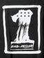 GOOD HELLER | JP CALLIGRAPHY EAGLE T-SHIRT - Ink Black/White