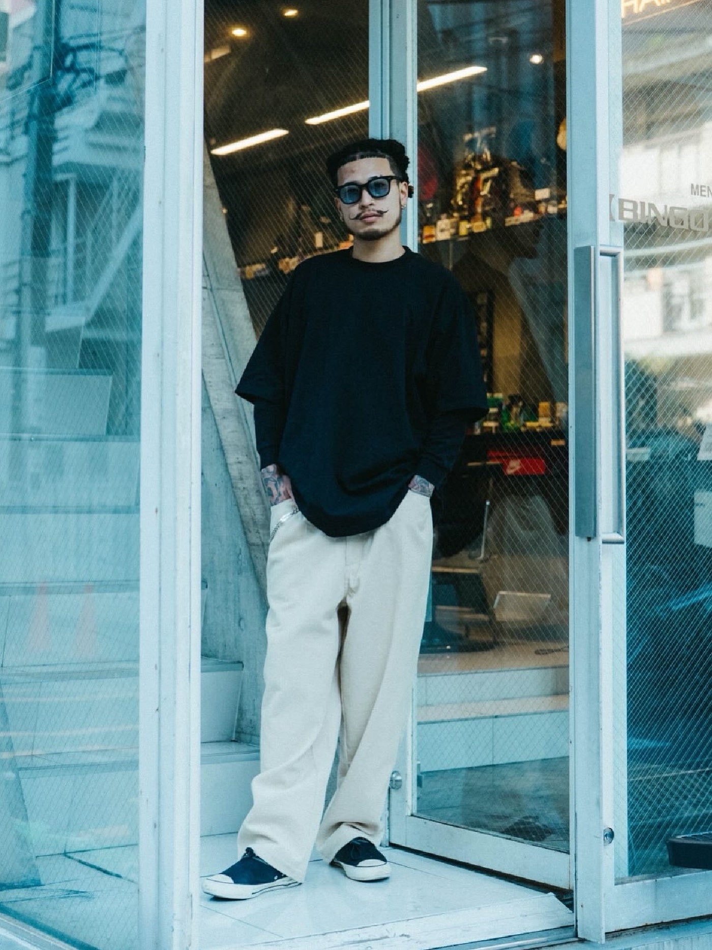 【12.27 (Sat) 12:00 Release】GOOD HELLER | CORDUROY WIDE STRAIGHT EASY PANTS - Ivory