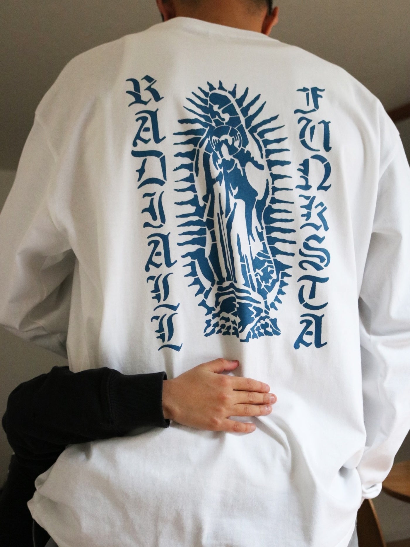 【1.31 (Sat) 12:00 Release】RADIALL | Road Charm - CREW NECK T-SHIRT L/S - White