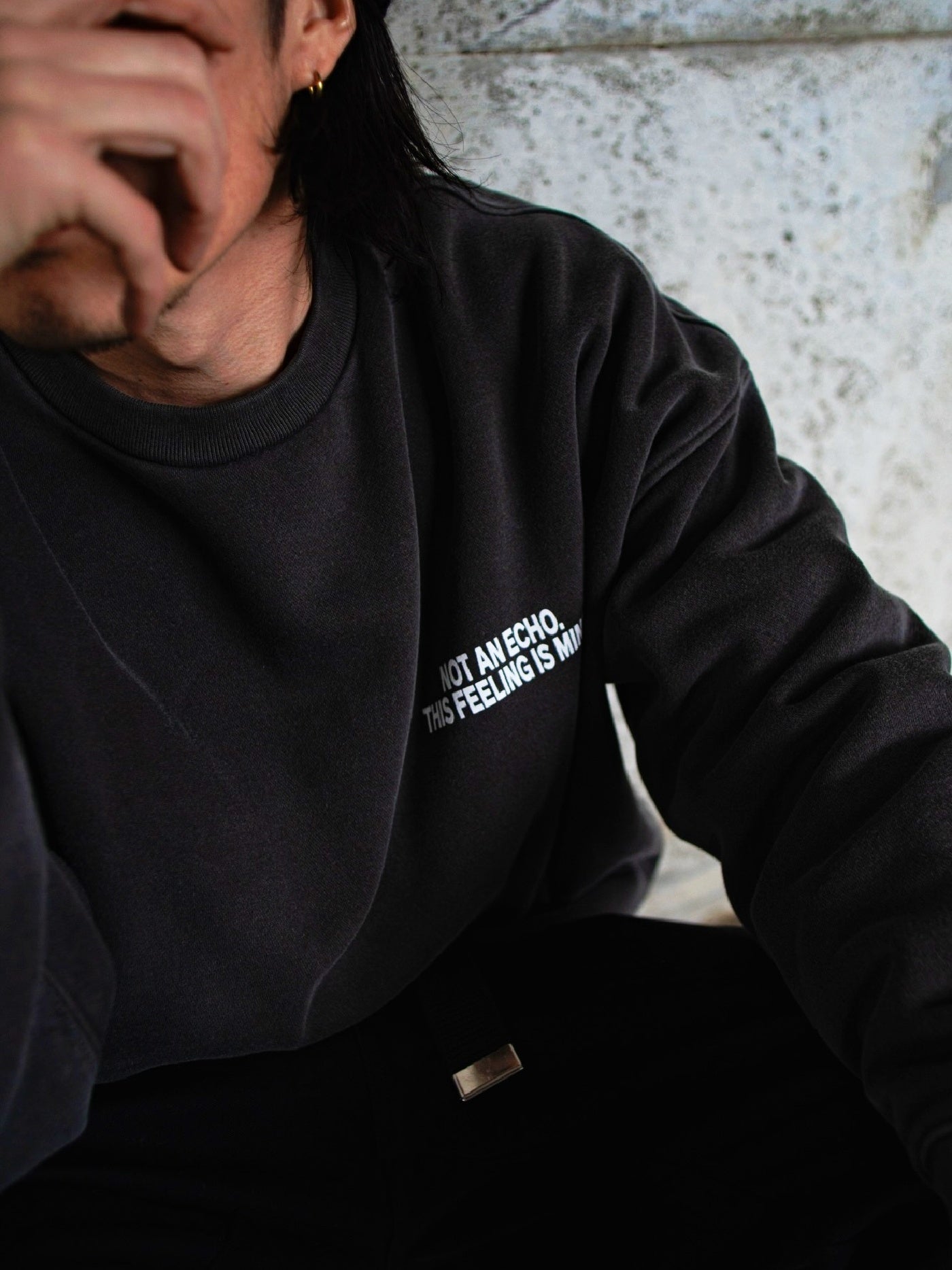 【2.7 (Sat) 12:00 Release】FLUTTER | Double Dyeing B/S Sweat - Sumi