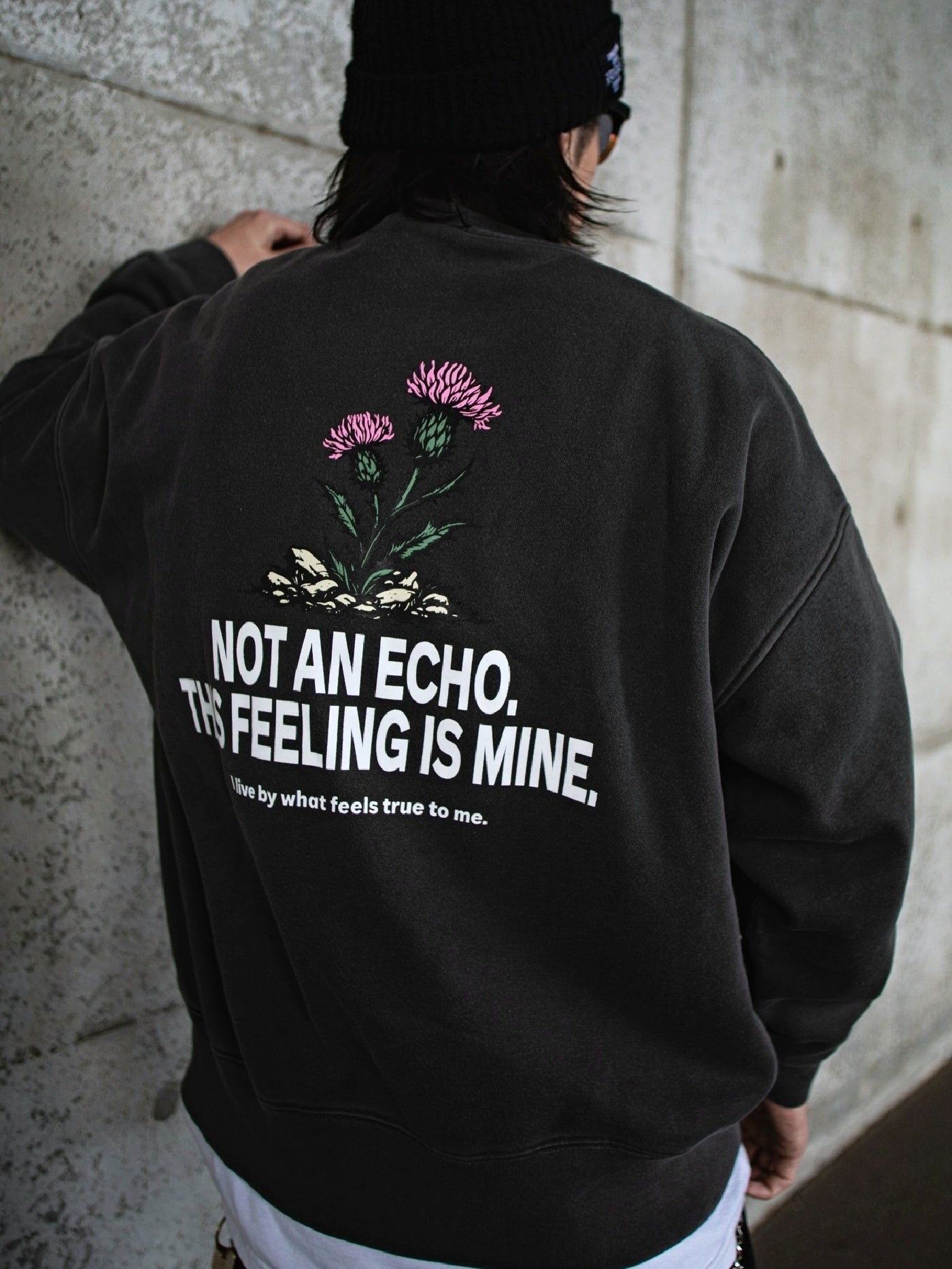 【2.7 (Sat) 12:00 Release】FLUTTER | Double Dyeing B/S Sweat - Sumi