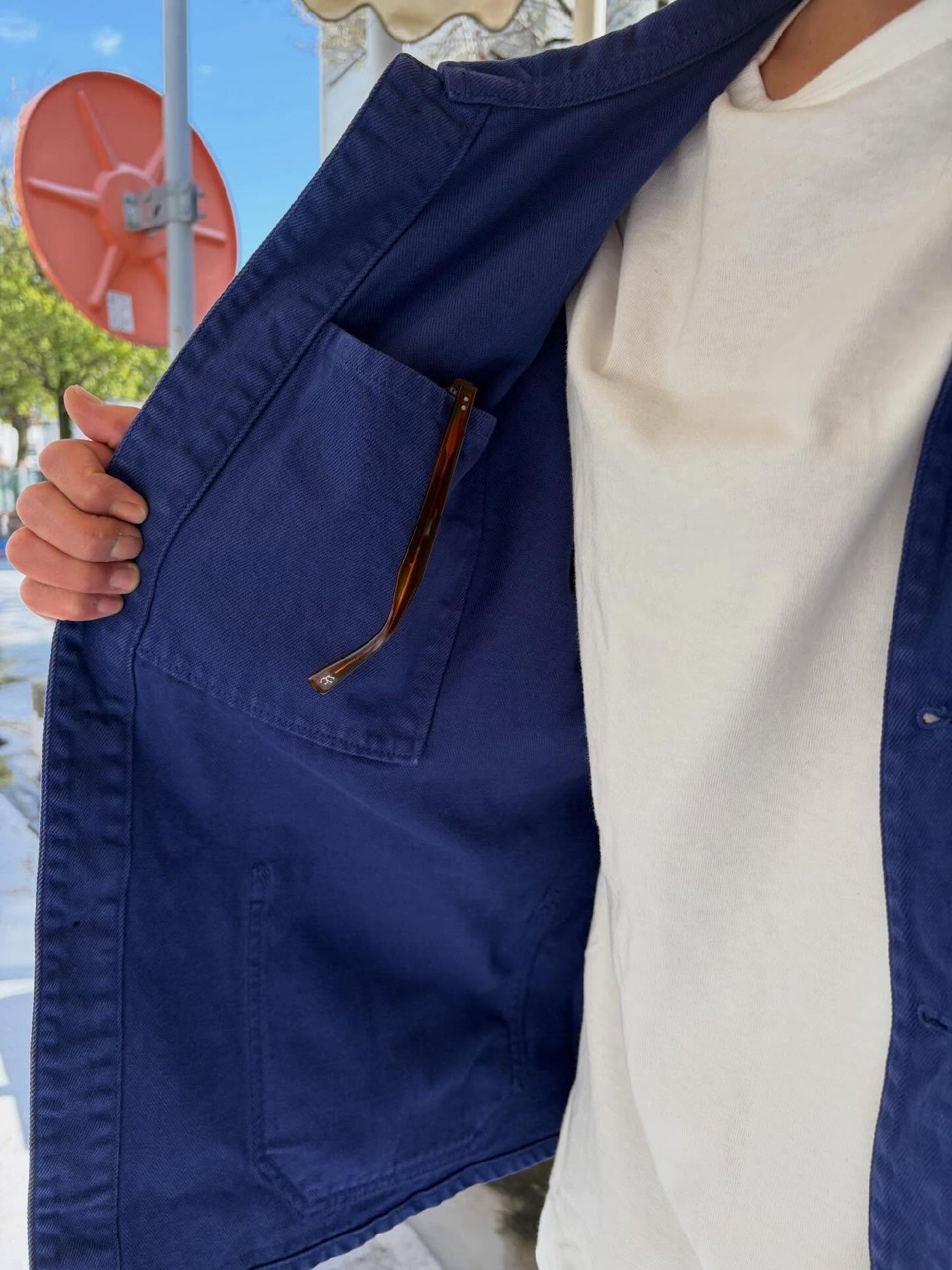 【3.20 (Fri) Release】WAX | French Work Jacket - Dark Blue