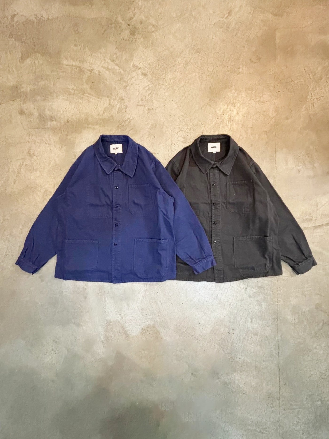 【3.20 (Fri) Release】WAX | French Work Jacket - Dark Blue