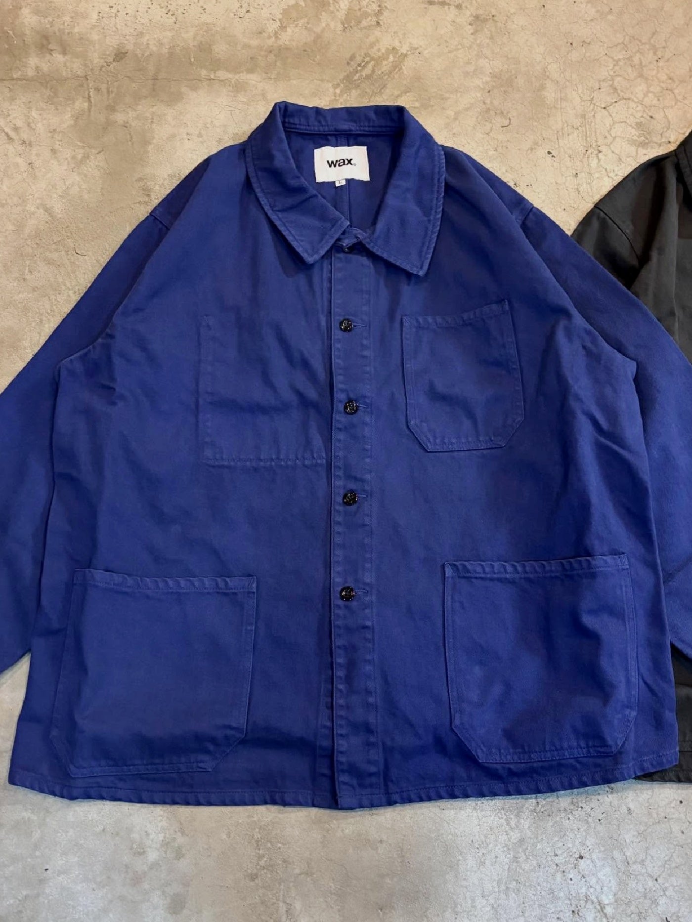 【3.20 (Fri) Release】WAX | French Work Jacket - Dark Blue