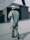 FLUTTER | T/C Track Cargo Pants - Blue Green