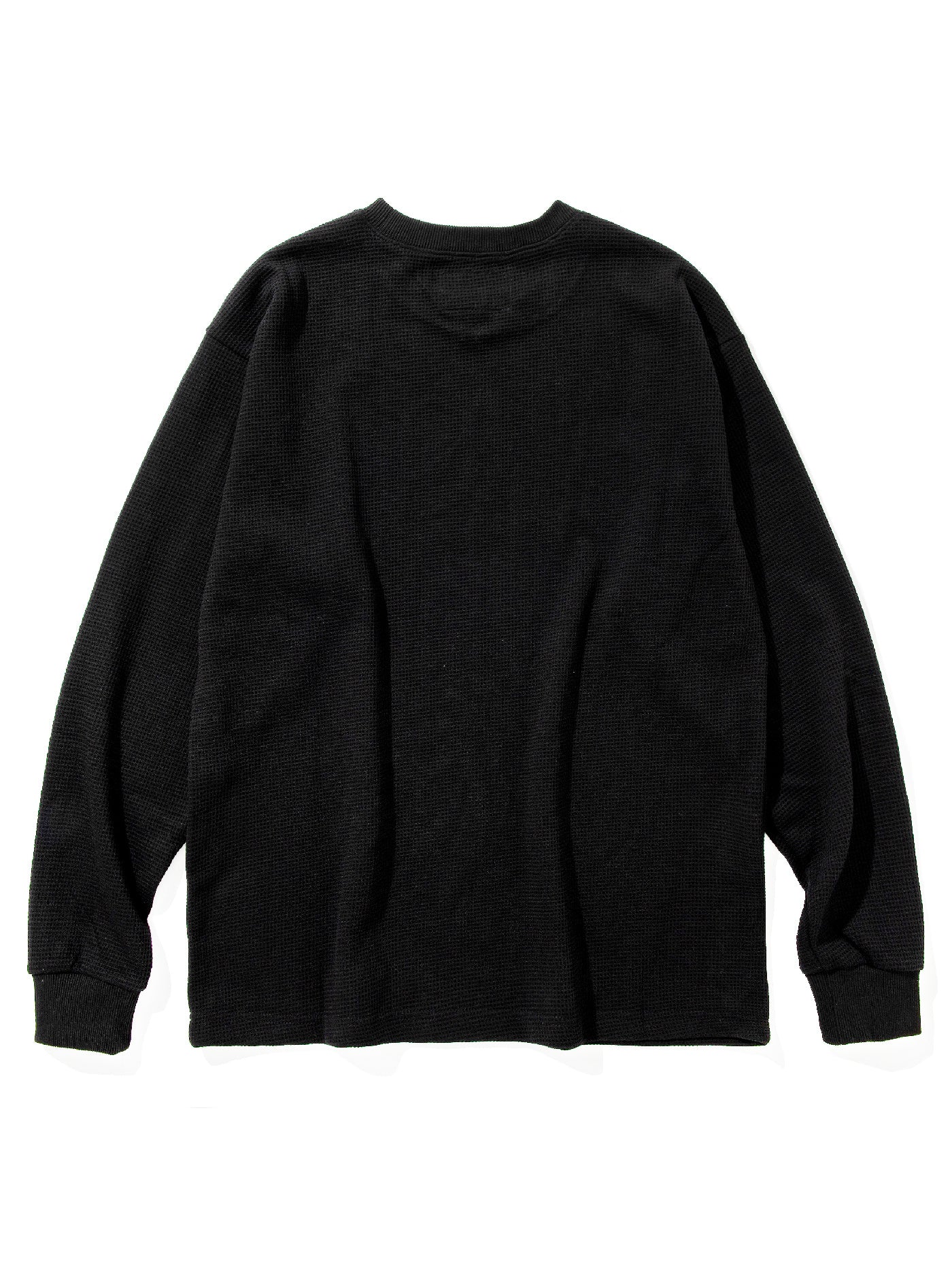 GOOD HELLER | LOGO THERMAL L/S T-SHIRT - Black