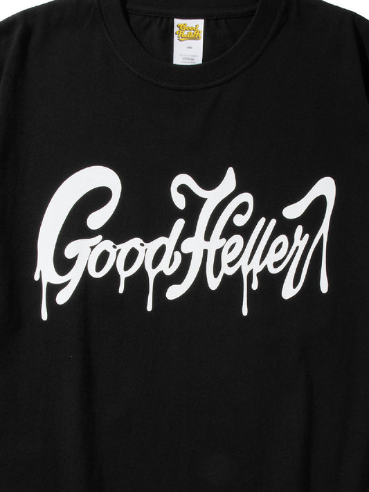 GOOD HELLER | DRIPPING LOGO S/S T-SHIRT - Black