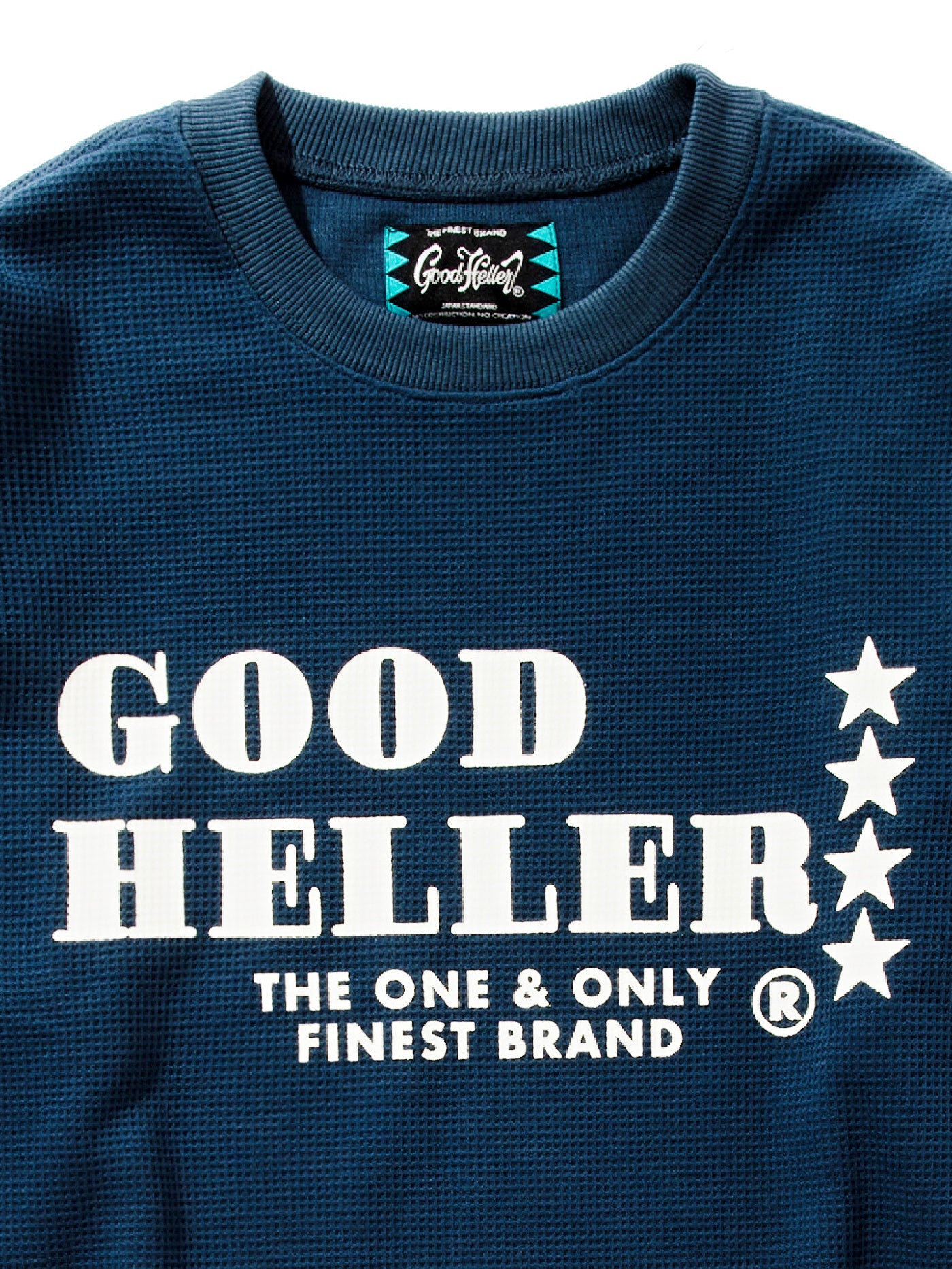 GOOD HELLER | LOGO THERMAL L/S T-SHIRT - Navy