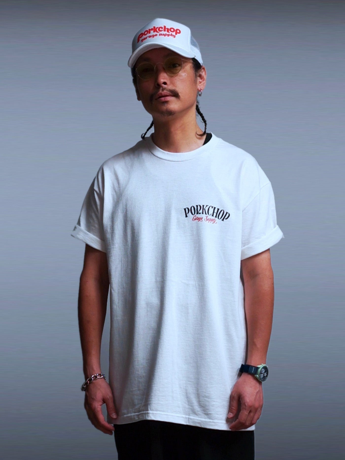 PORKCHOP | PORK BACK TEE 24SS - White