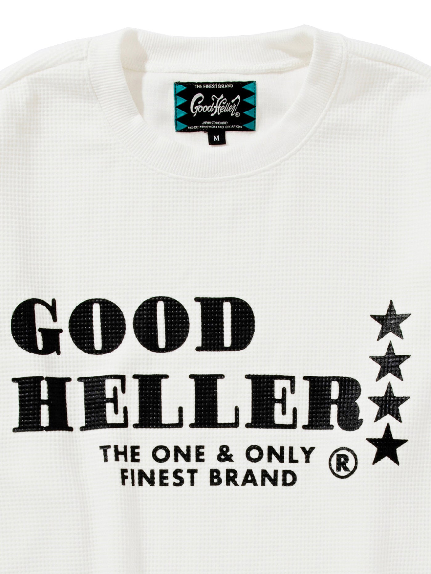 GOOD HELLER | LOGO THERMAL L/S T-SHIRT - White