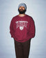 RADIALL | HOOD CITY - CREW NECK SWEATSHIRT L/S - Burgundy