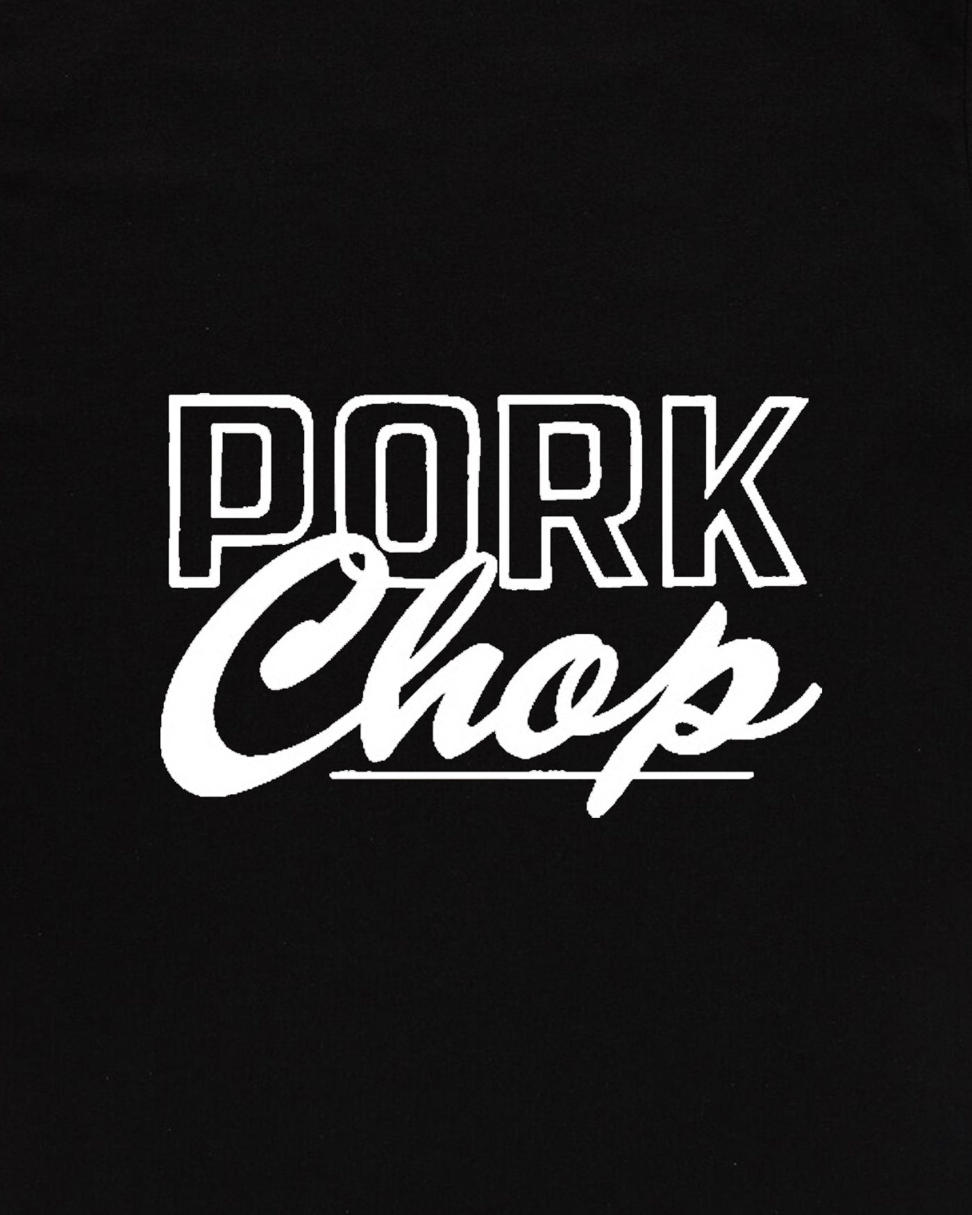 PORKCHOP | MASA SCULP TEE B - Black