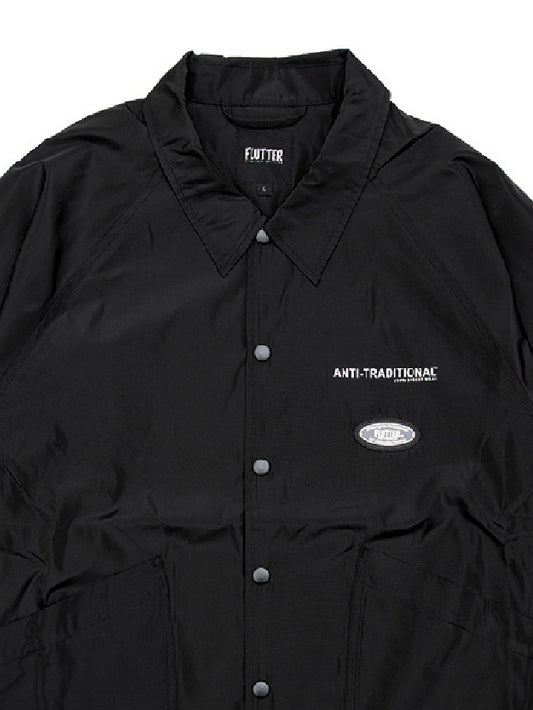 【9.21 (Sun) 12:00 Release】FLUTTER | "The Dress" OG Logo Windbreaker - Black