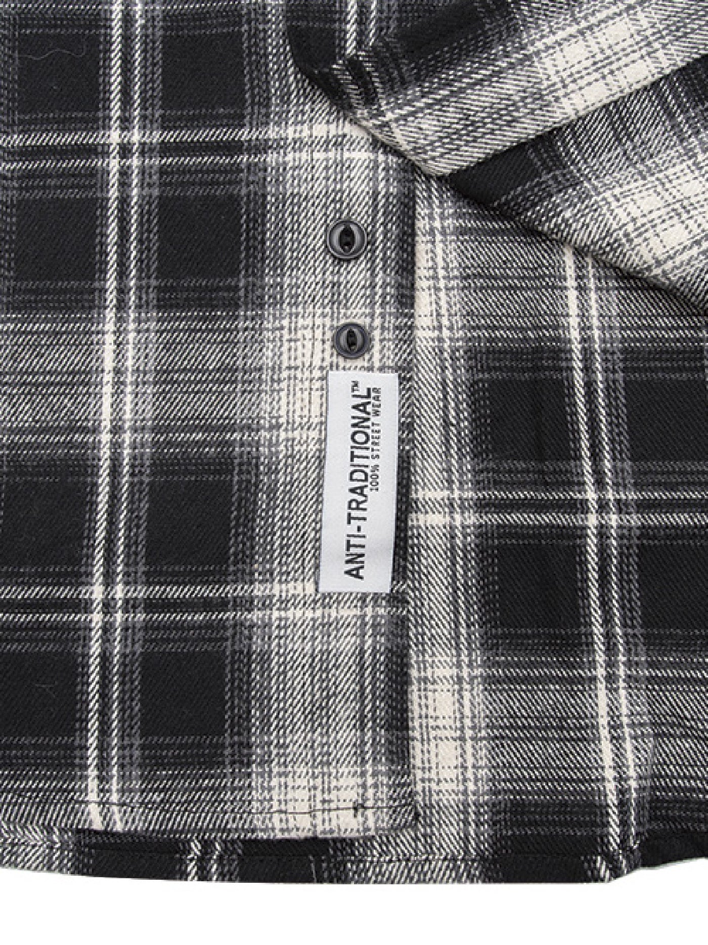 【11.16 (Sat) 12:00 Release】FLUTTER | Regular Collar Check Shirt - Black