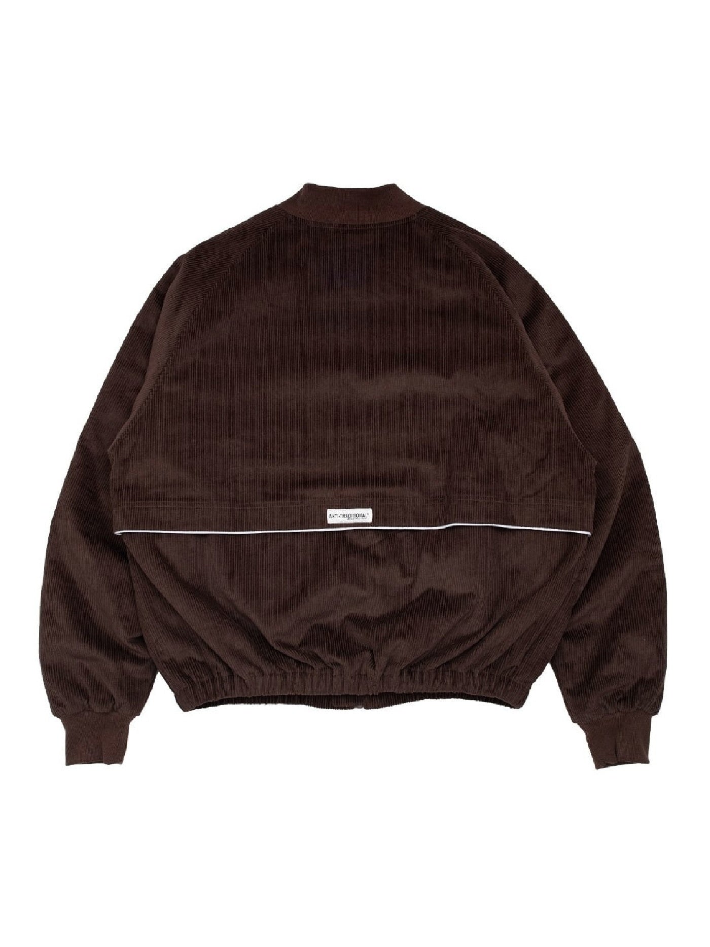 FLUTTER | Corduroy Padded Bomber Jacket - Brown