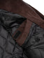 FLUTTER | Corduroy Padded Bomber Jacket - Brown
