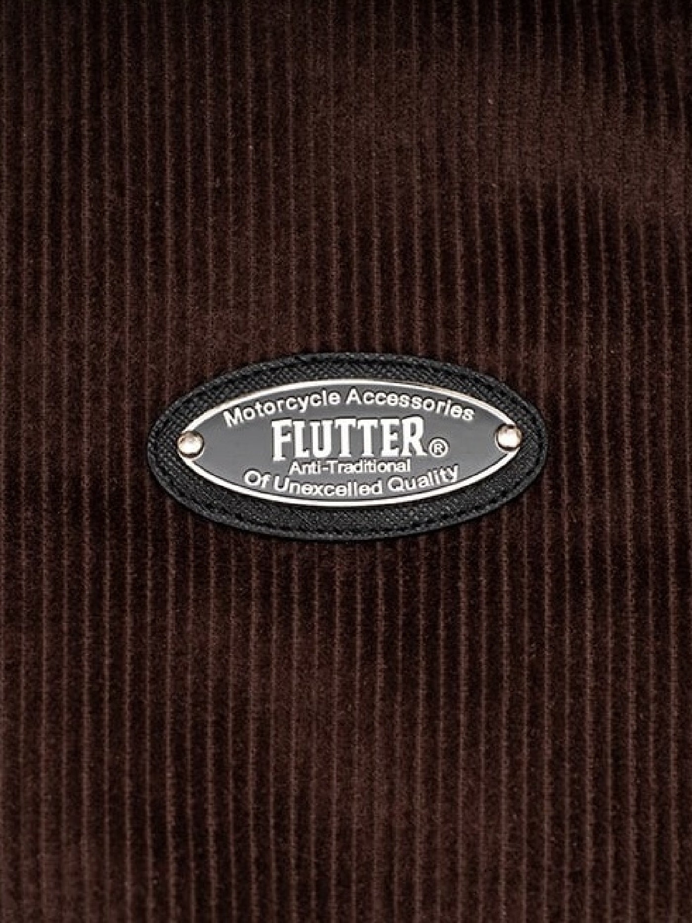 FLUTTER | Corduroy Padded Bomber Jacket - Brown