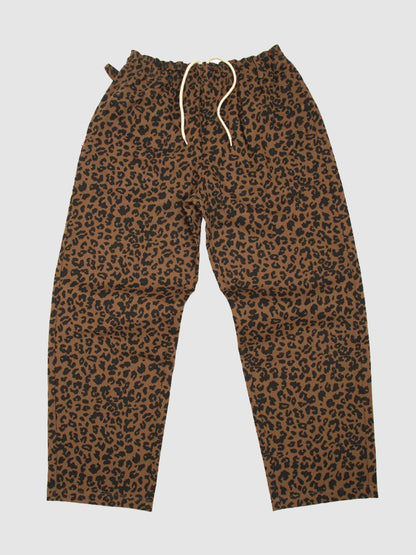 【11.23 (Sun) 12:00 Release】FLUTTER | Leopard Easy Pants - Brown