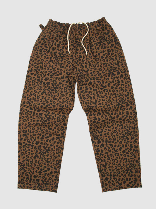 【11.23 (Sun) 12:00 Release】FLUTTER | Leopard Easy Pants - Brown