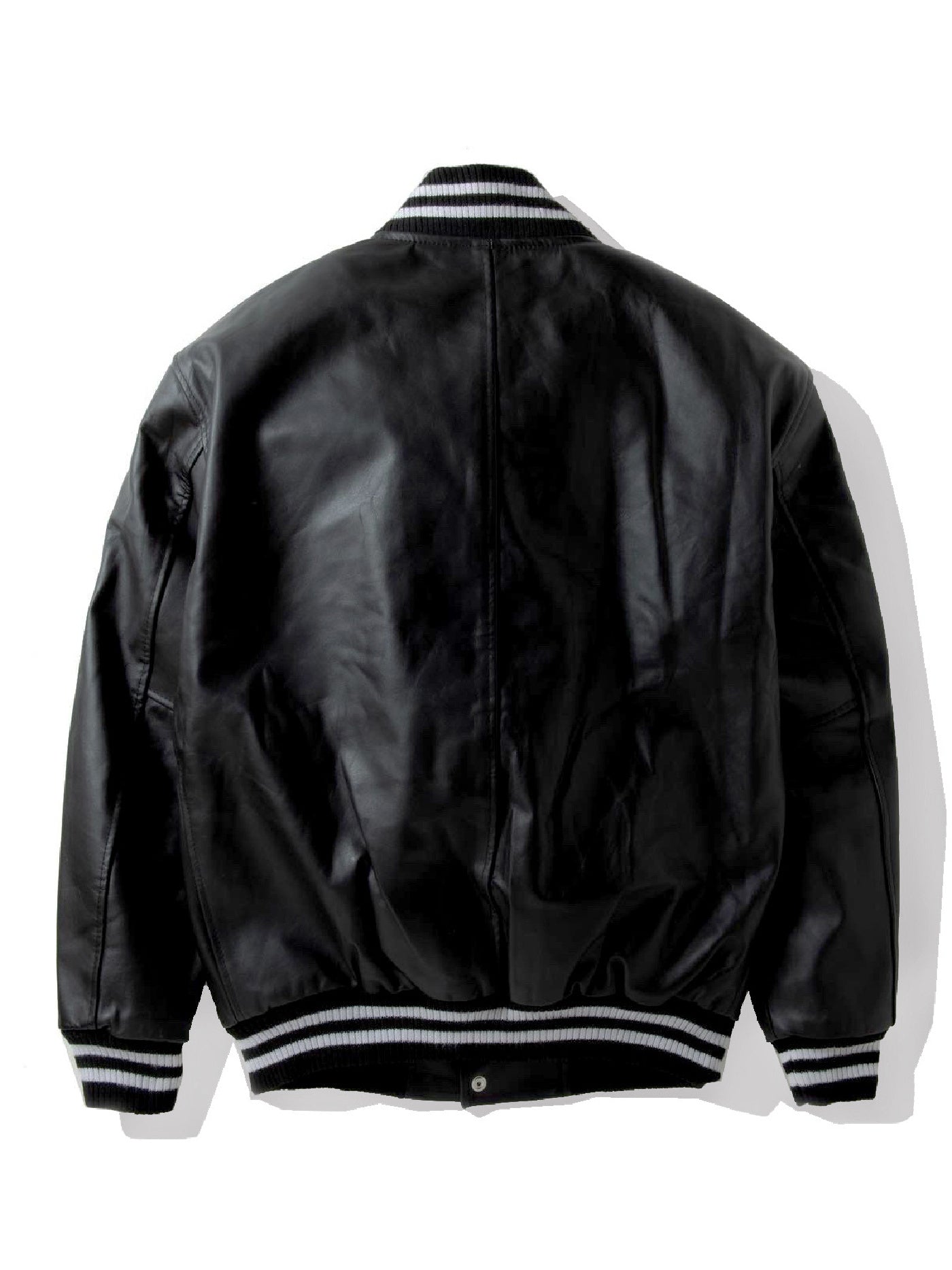 GOOD HELLER | LIGHT LEATHER AWARD JACKET - Black – TRUMPS