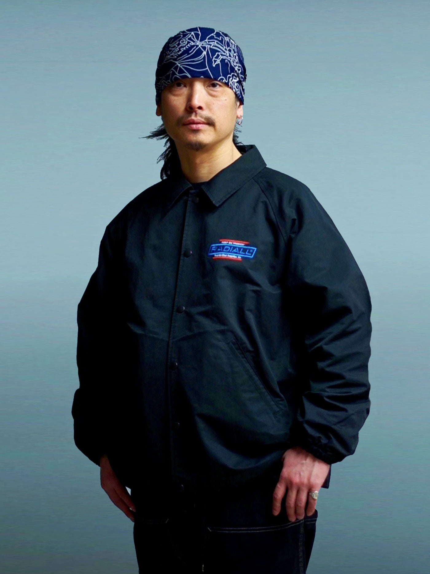 【1.24 (Sat) 12:00 Release】RADIALL | Heartbeat - WINDBREAKER JACKET - Black